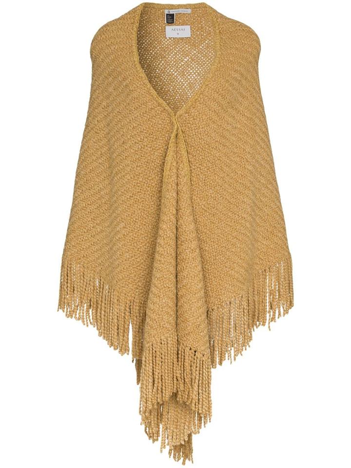 Aessai Aessai Camlshawl Merino Scrf - Yellow & Orange