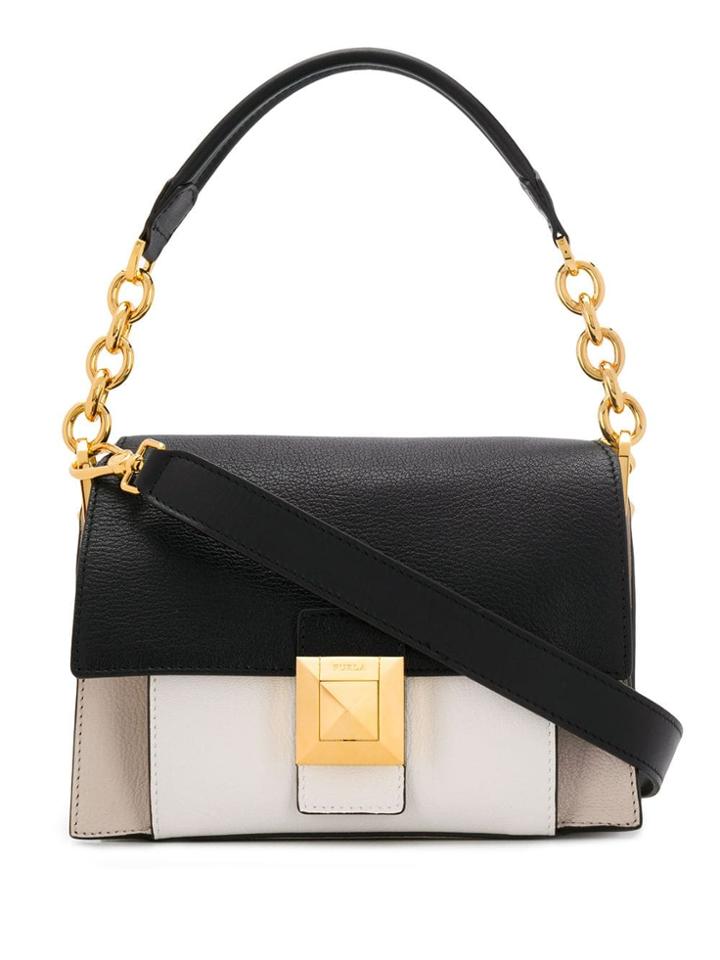Furla Contrast Shoulder Bag - White
