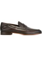 Santoni Penny Loafers, Men's, Size: 8, Brown, Leather