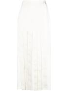 Ports 1961 Pleated Flared Midi Skirt - White
