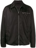 Prada Logo Plaque Lightweight Jacket - Black