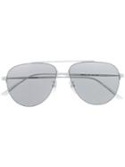 Balenciaga Eyewear Aviator Shaped Sunglasses - White