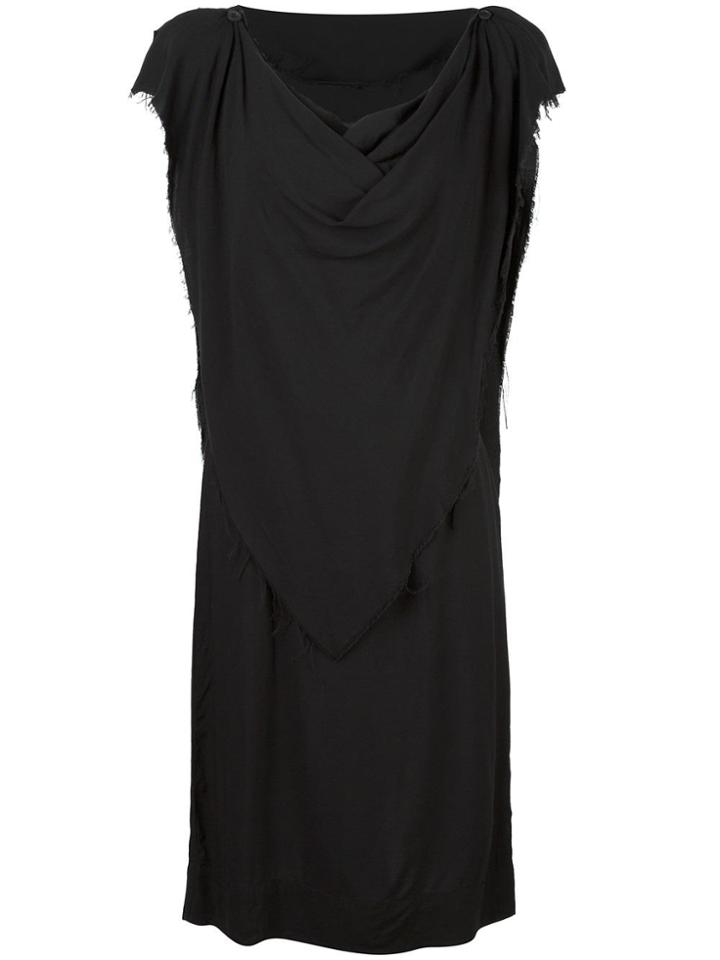 Vivienne Westwood Anglomania Frayed Shift Dress - Black