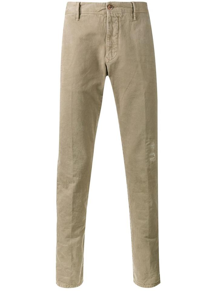 Incotex Classic Chinos, Men's, Size: 35, Nude/neutrals, Cotton