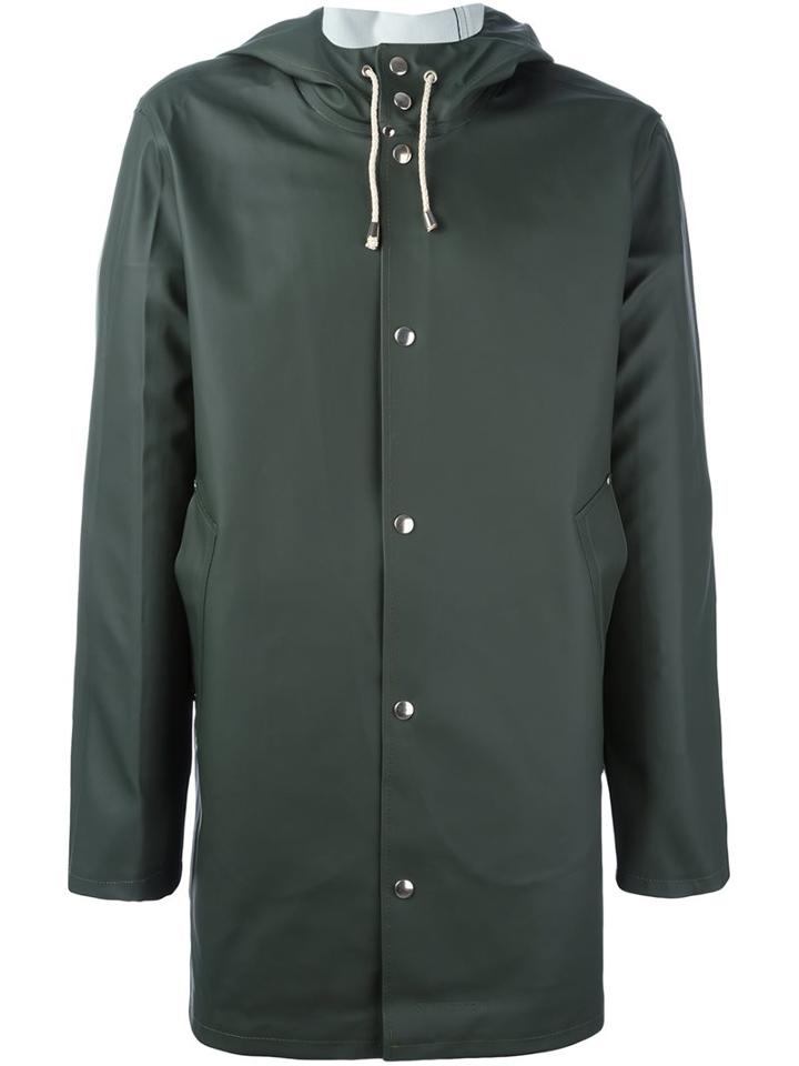 Stutterheim 'stockholm' Coat, Men's, Size: Xs, Green, Pvc