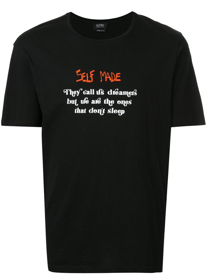 Selfmade By Gianfranco Villegas Logo Print T-shirt - Black