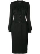 Tom Ford Corset Waist Midi Dress - Black
