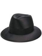 Saint Laurent Satin Fedora Hat - Black