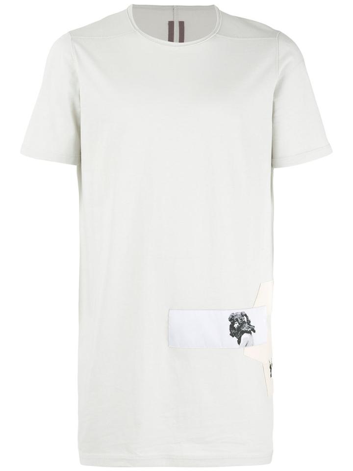 Rick Owens Drkshdw - Side Graphic T-shirt - Men - Cotton - L, Grey, Cotton