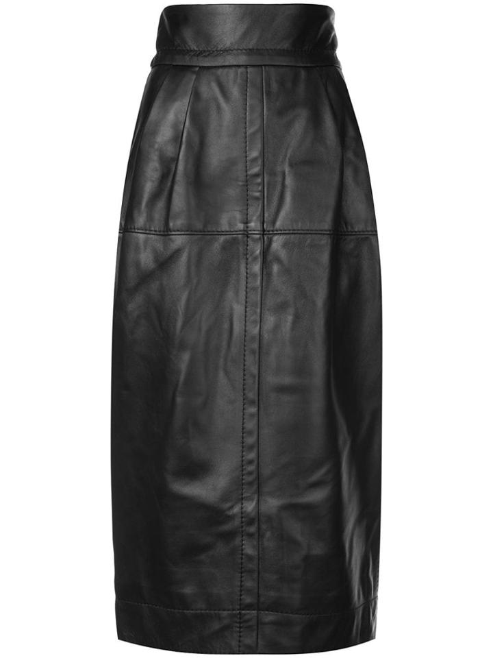Marc Jacobs High-waisted Midi Skirt - Black
