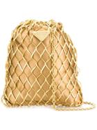 Prada Net Crossbody Bag - Gold