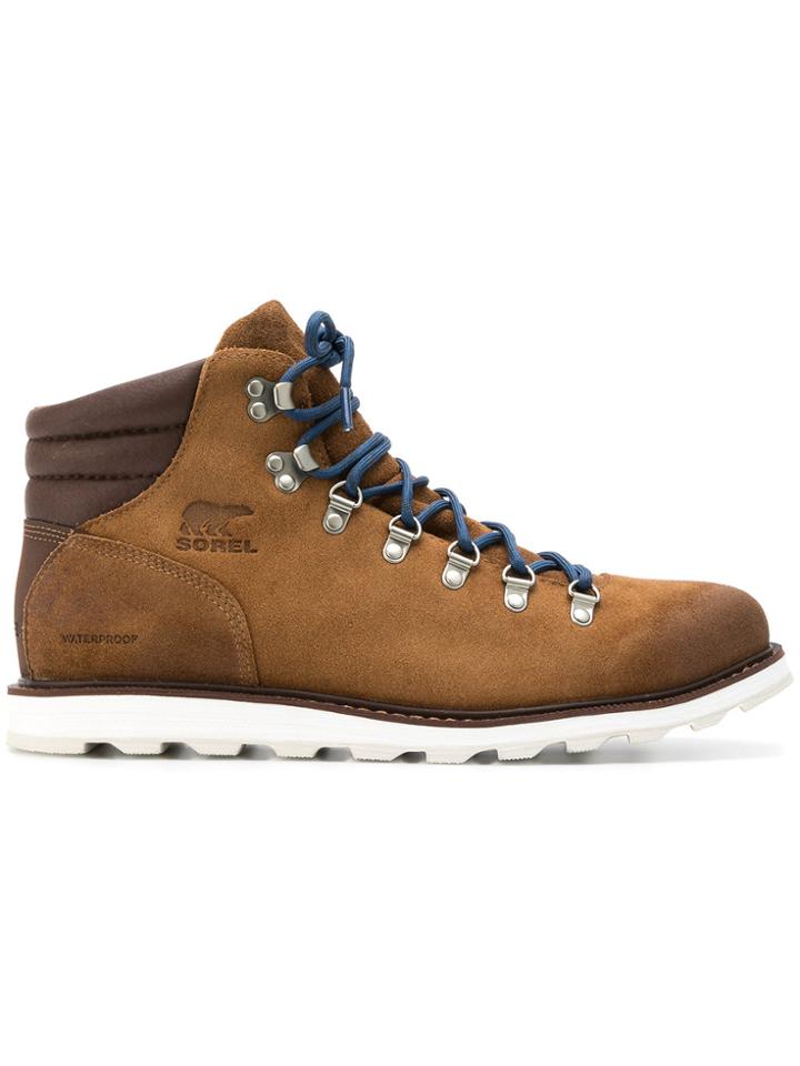 Sorel Lace Up Ankle Boots - Brown