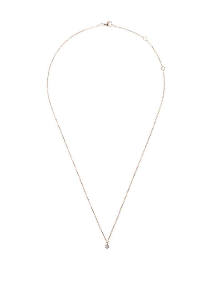 De Beers 18kt Rose Gold My First De Beers One Diamond Pendant Necklace
