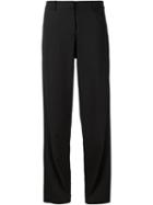 Opening Ceremony Straight Leg Trousers, Women's, Size: 4, Black, Polyethylene/polyester