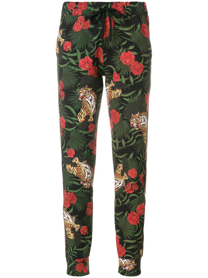 P.a.r.o.s.h. Jungle Print Track Pants - Green