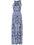 Mary Katrantzou Poker Halterneck Dress - Blue