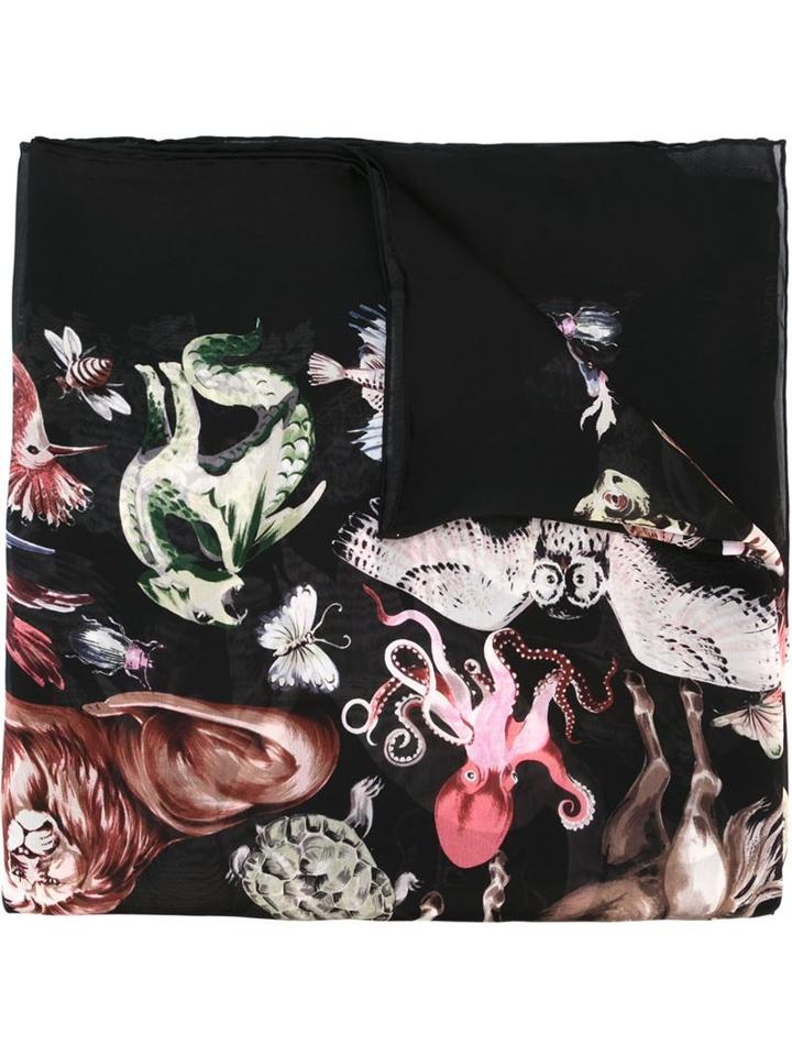 Valentino 'fantastic Animals' Scarf