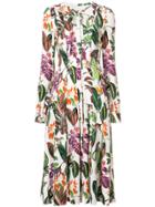 Oscar De La Renta Rainforest Print Dress - Multicolour