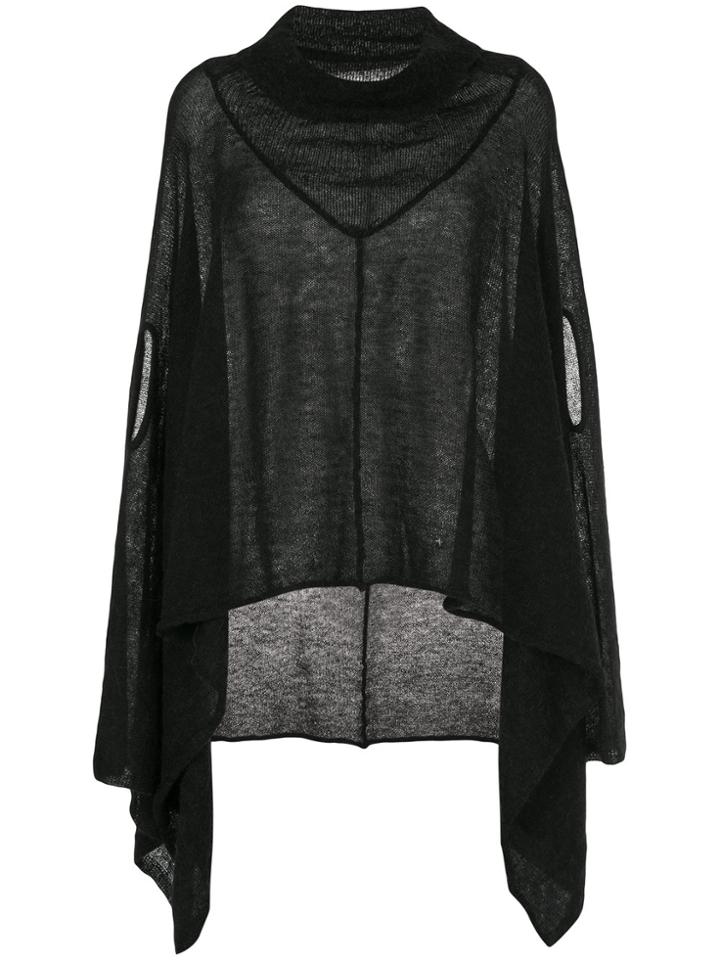 Taylor Oversized Asymmetric Jumper - Black