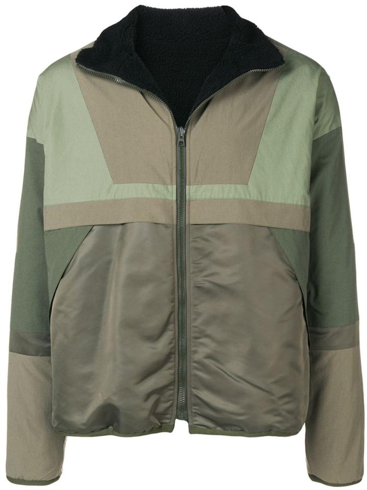 John Elliott Zipped Bomber Jacket - Green