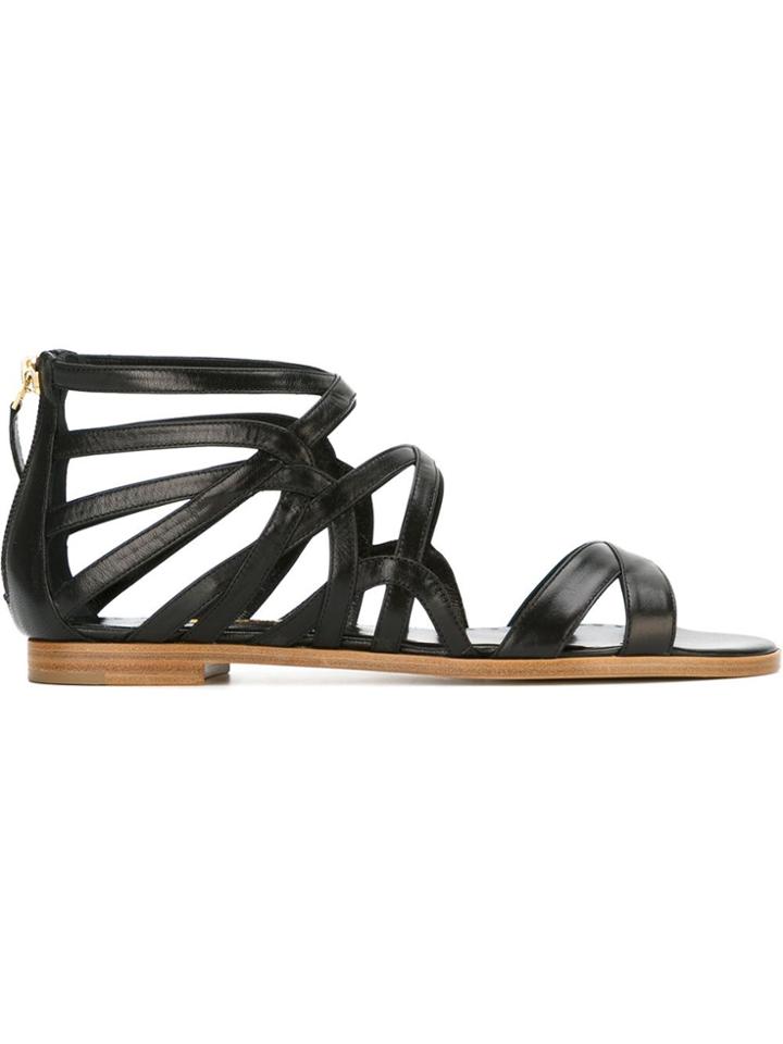 Rupert Sanderson 'tryst' Sandals - Black