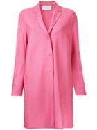 Harris Wharf London Single Breasted Coat, Women's, Size: 40, Pink/purple, Virgin Wool