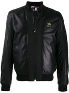 Plein Sport Zipped Bomber Jacket - Black