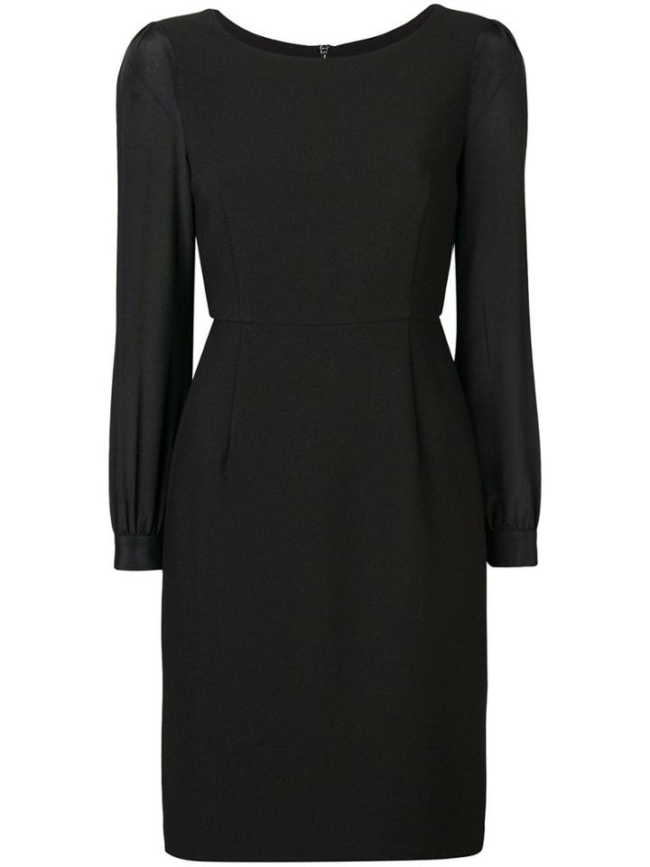 Emporio Armani Shift Midi Dress - Black