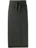 Max & Moi High-waisted Knit Skirt - Grey