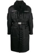 Prada Militaristic Single-breasted Coat - Black