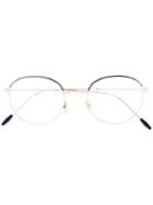 Giorgio Armani - Round Frame Glasses - Men - Metal - 50, Grey, Metal