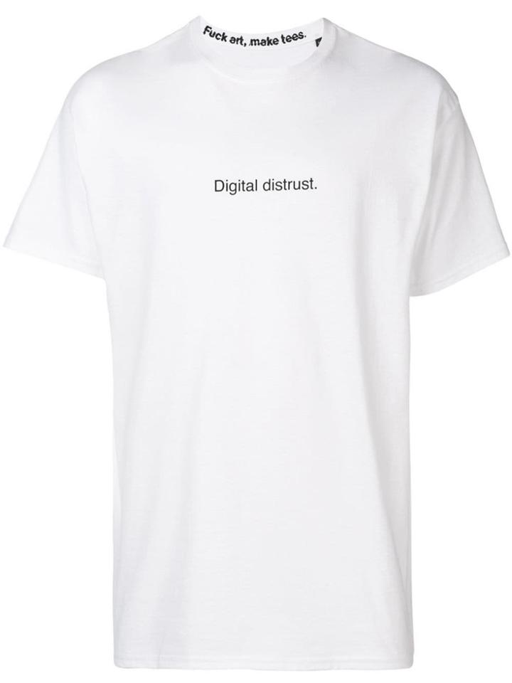 F.a.m.t. Digital Distrust T-shirt - White
