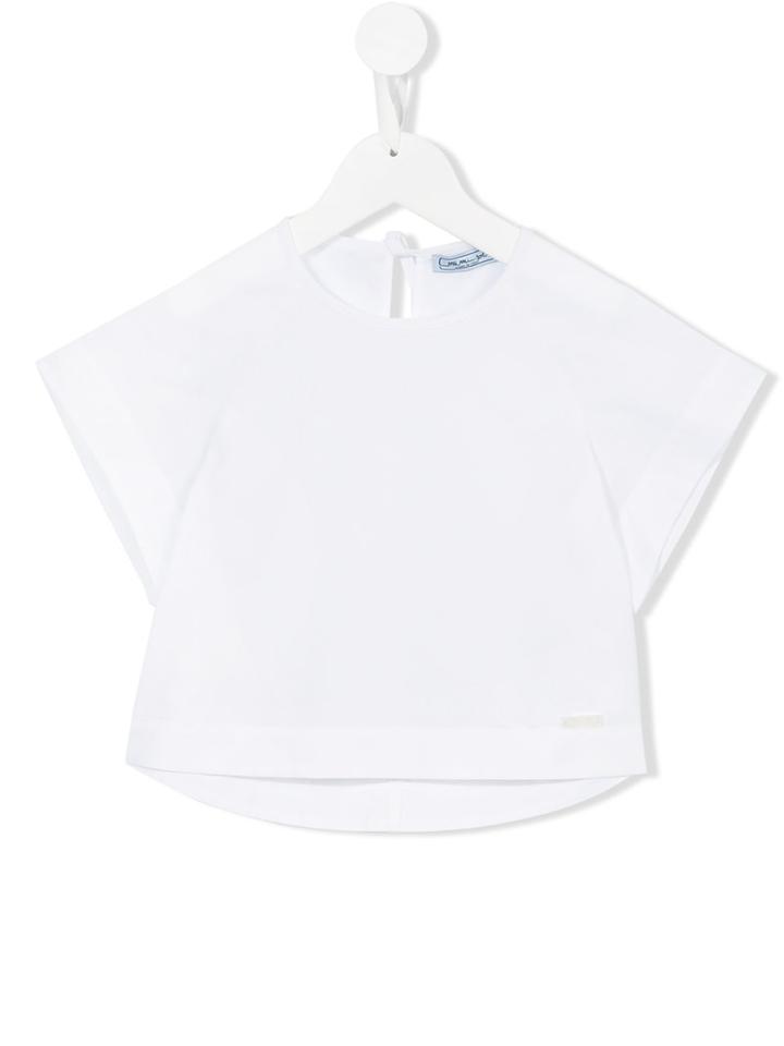 Mi Mi Sol - Plain T-shirt - Kids - Cotton - 12 Yrs, White
