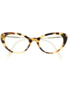 Miu Miu Eyewear Cat-eye Shaped Glasses - Neutrals