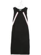 Givenchy Kids Teen Logo Stripe Jersey Dress - Black