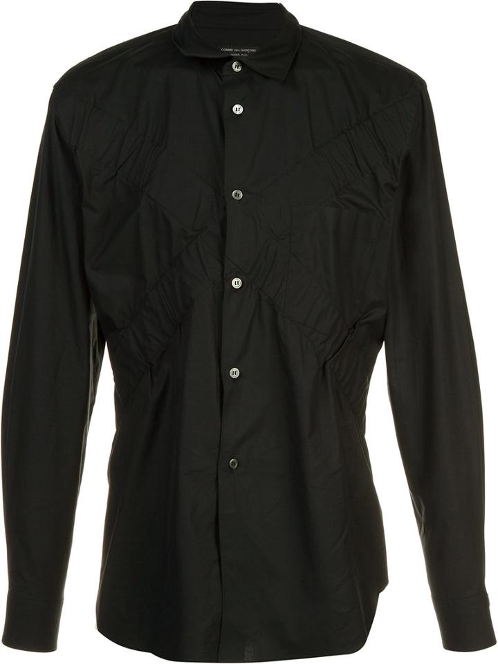 Comme Des Garçons Homme Plus Chambray Shirt, Men's, Size: Medium, Black, Cotton