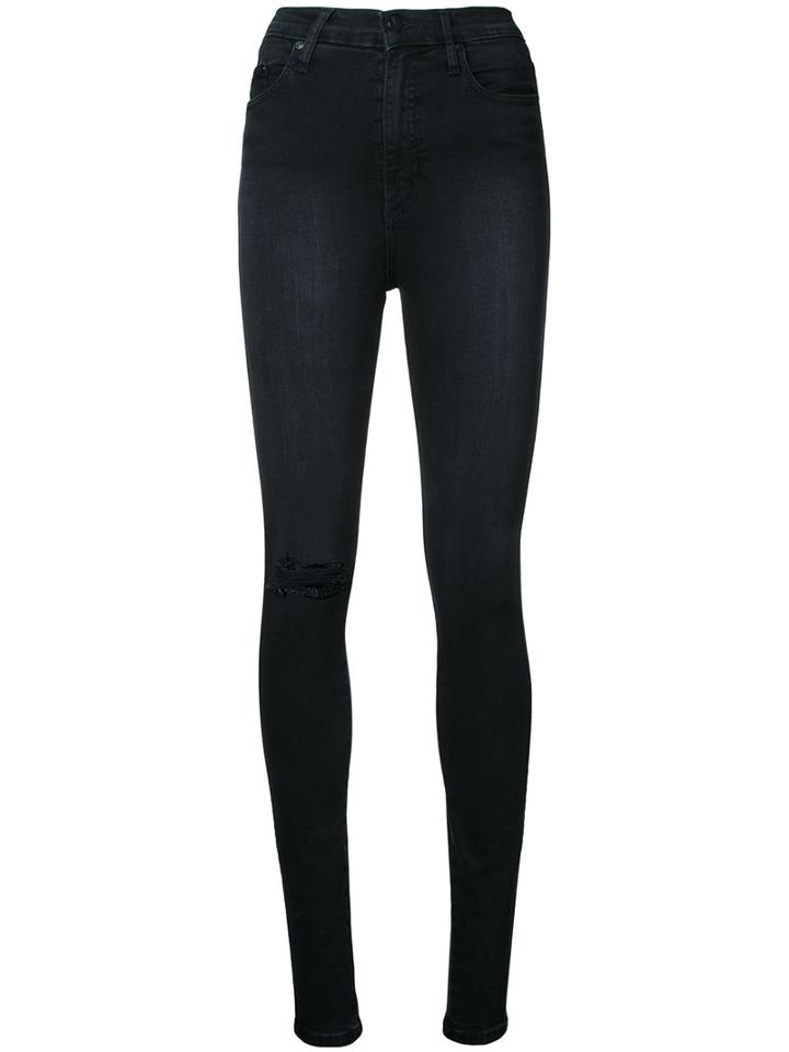 Nobody Denim - Siren Skinny Ankle Faded - Women - Cotton/elastodiene/polyester/modal - 26, Black, Cotton/elastodiene/polyester/modal