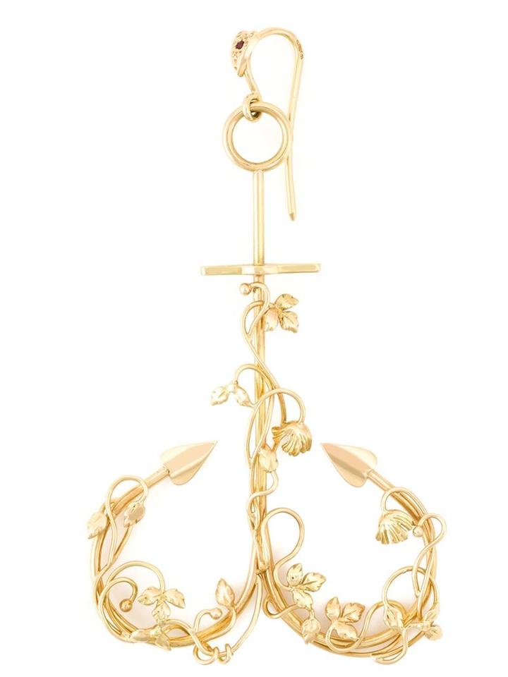 Natasha Zinko Large Anchor Curved Earring