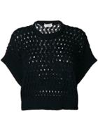 Zanone Perforated Jumper - Blue