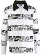 Sss World Corp Sponsors Multi Print Polo Shirt - White