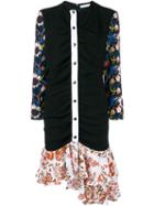 J.w. Anderson Floral Ruffle Hem Dress