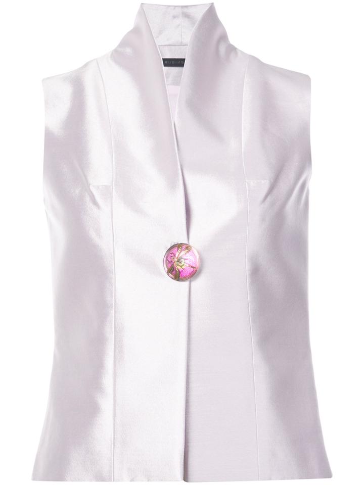 Rubin Singer Standing Collar Waistcoat - Grey