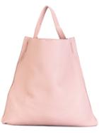 Jil Sander Large Shopper, Women's, Pink/purple, Calf Leather