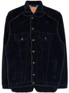 Y/project Piped Denim Jacket - Blue