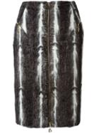 Christian Dior Pre-owned Faux Fur Skirt - Grey
