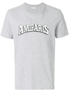 Ami Alexandre Mattiussi Crewneck T-shirt With Ami Paris Print On The