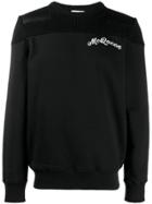Alexander Mcqueen Hybrid Sweatshirt - Black