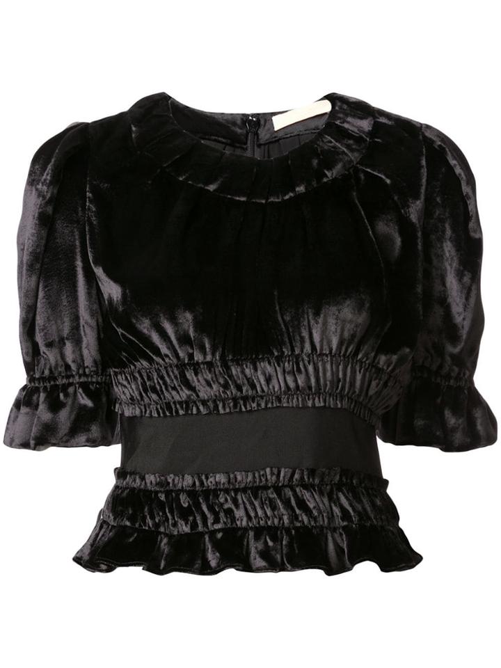 Brock Collection Tammy Velvet Top - Black