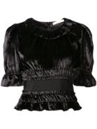 Brock Collection Tammy Velvet Top - Black