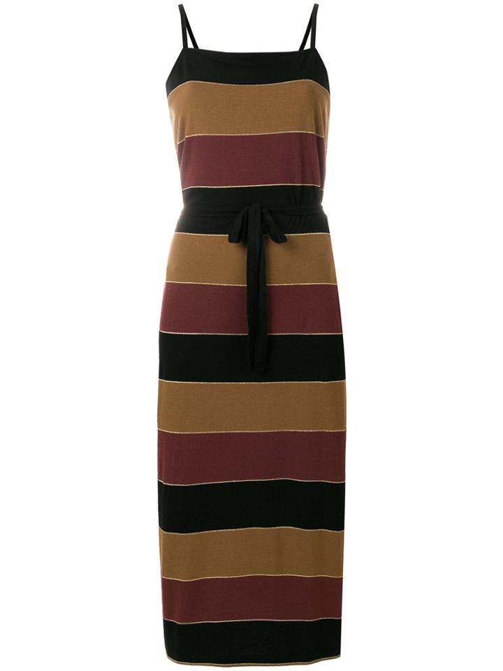 A.p.c. Striped Midi Dress - Multicolour